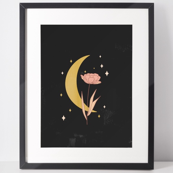 Other - Wall Art Boho Night Sky Print Illustration Unframed